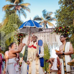 A vibrant cultural performance on stage