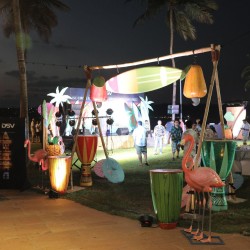 Wide angle shot of the event hall atmosphere