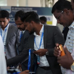 Event photography showing guests interacting at a corporate event