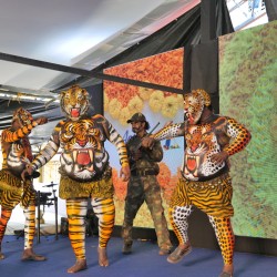 Professional event lighting and stage setup